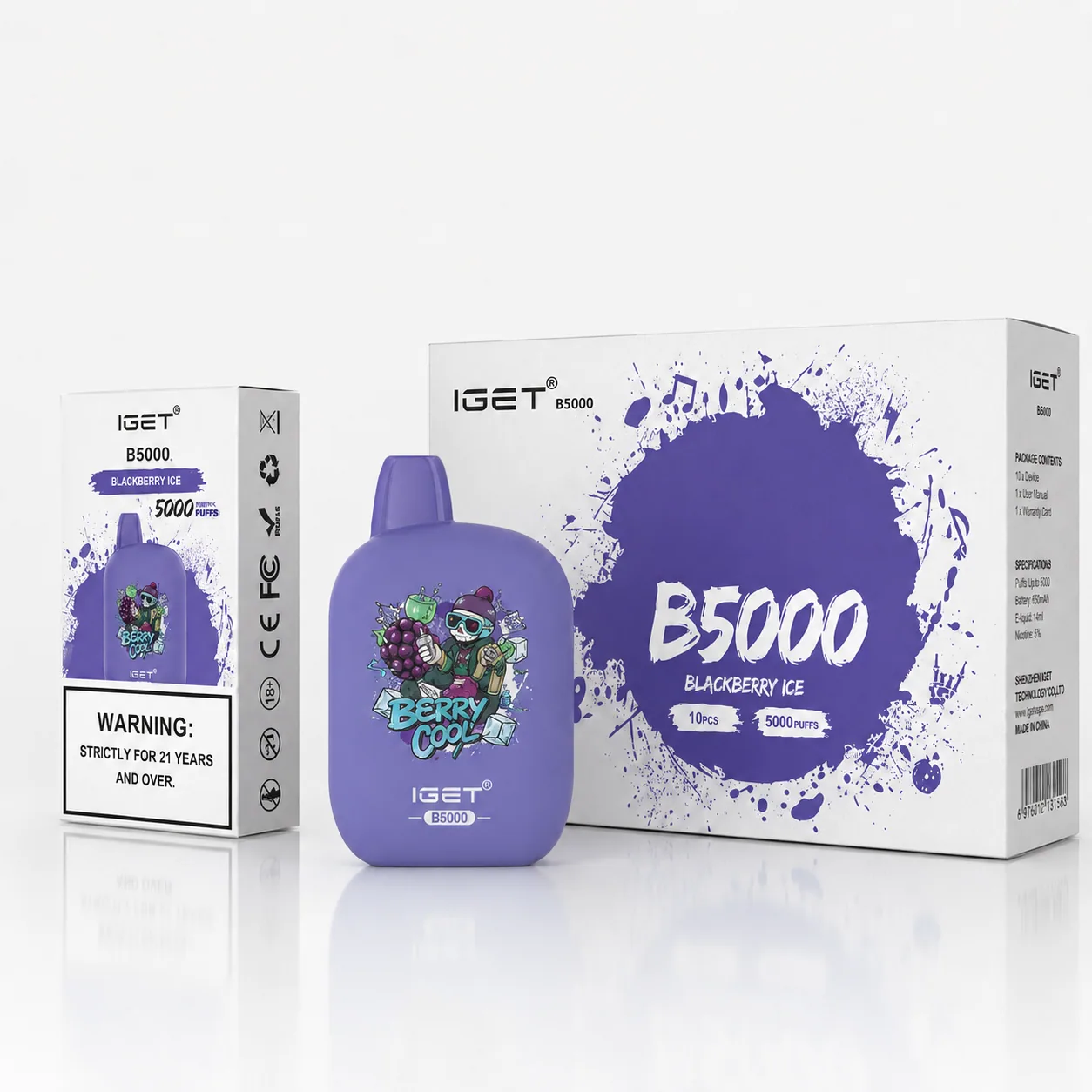 IGET B5000 Blackberry Ice