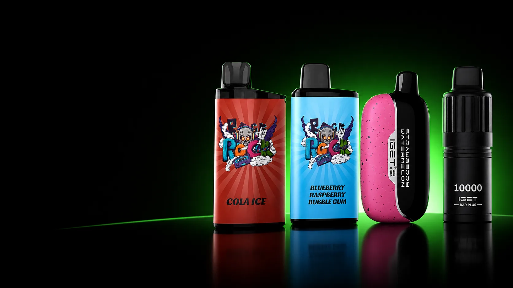 IGET Bar, Bar Pro, Moon K5000 and Bar Plus vape collection